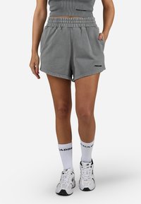 Pegador - WILUNA HIGH WAISTED - Tracksuit bottoms - vintage grey/black gum Thumbnail Image 1