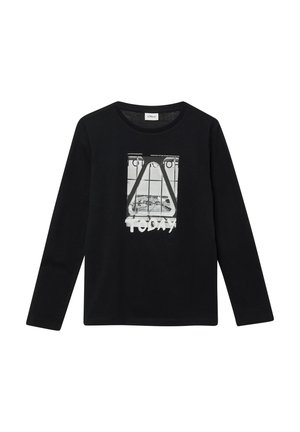 T-shirt à manches longues - schwarz