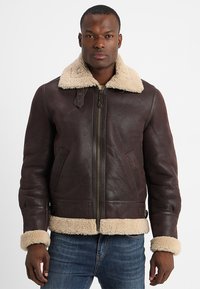 Schott - Leather jacket - cordovan Thumbnail Image 1