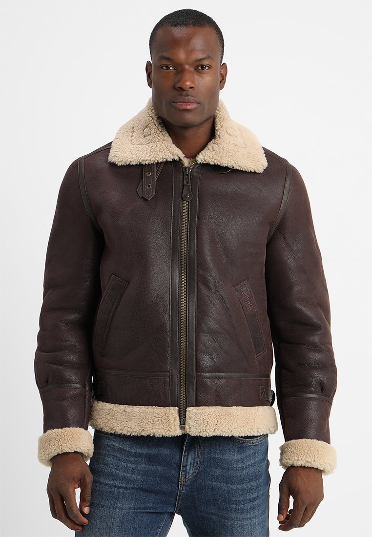 Schott - Leather jacket - cordovan, Enlarge