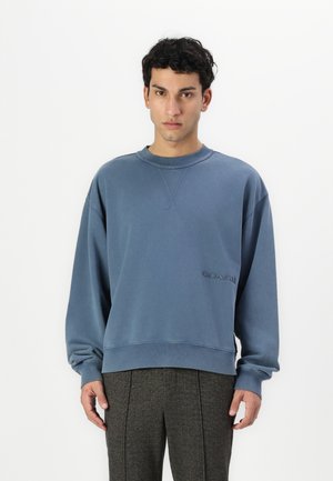 GARMENT DYE CREWNECK - Sweatshirt - navy blue