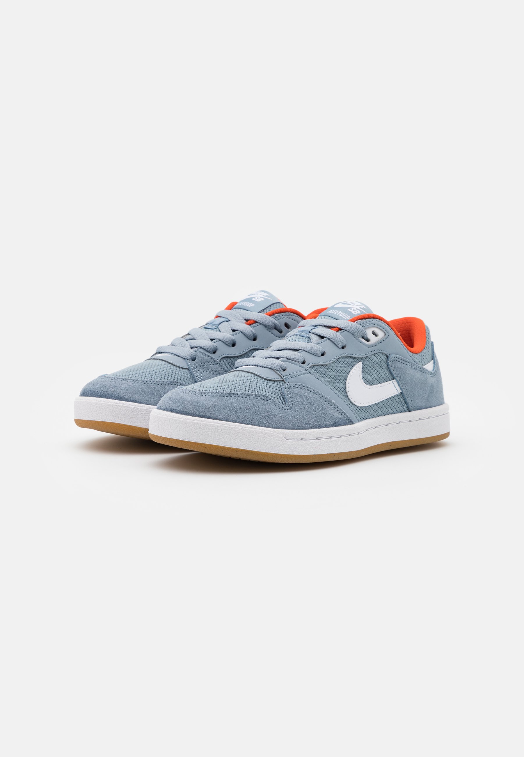 Nike SB ALLEYOOP UNISEX - Sneaker low - obsidian mist/white/obsidian  mist/light brown/team orange/dunkelblau - Zalando.de