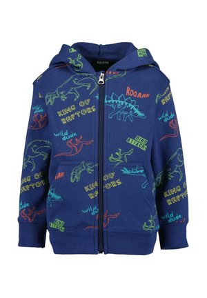 Sweater met rits - dk blau