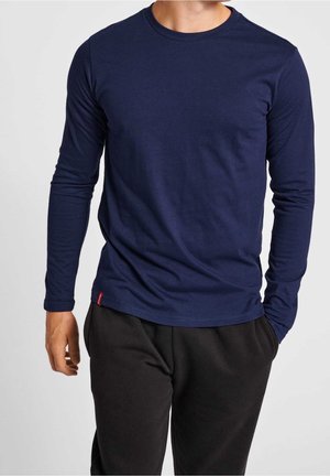 Langarmshirt - stone blue denim