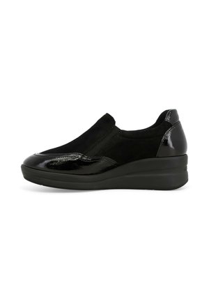 Sneakers basse - nero vernice