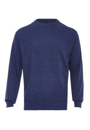 Strickpullover - blau melange