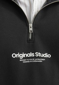 Jack & Jones JORVESTERBRO QUARTER ZIP - Felpa - black