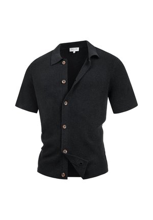 INDICODE JEANS, INDAXMARK HEMD KURZARM - Skjorter - black