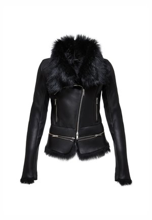 Leren jas - black