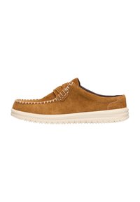 HEYDUDE WALLY NXT MULE - SLIP-ON SCHUHE - Mokassin - brown white