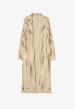 Oltre, MAXI CARDIGAN TRAFORATO - Cardigan - oro