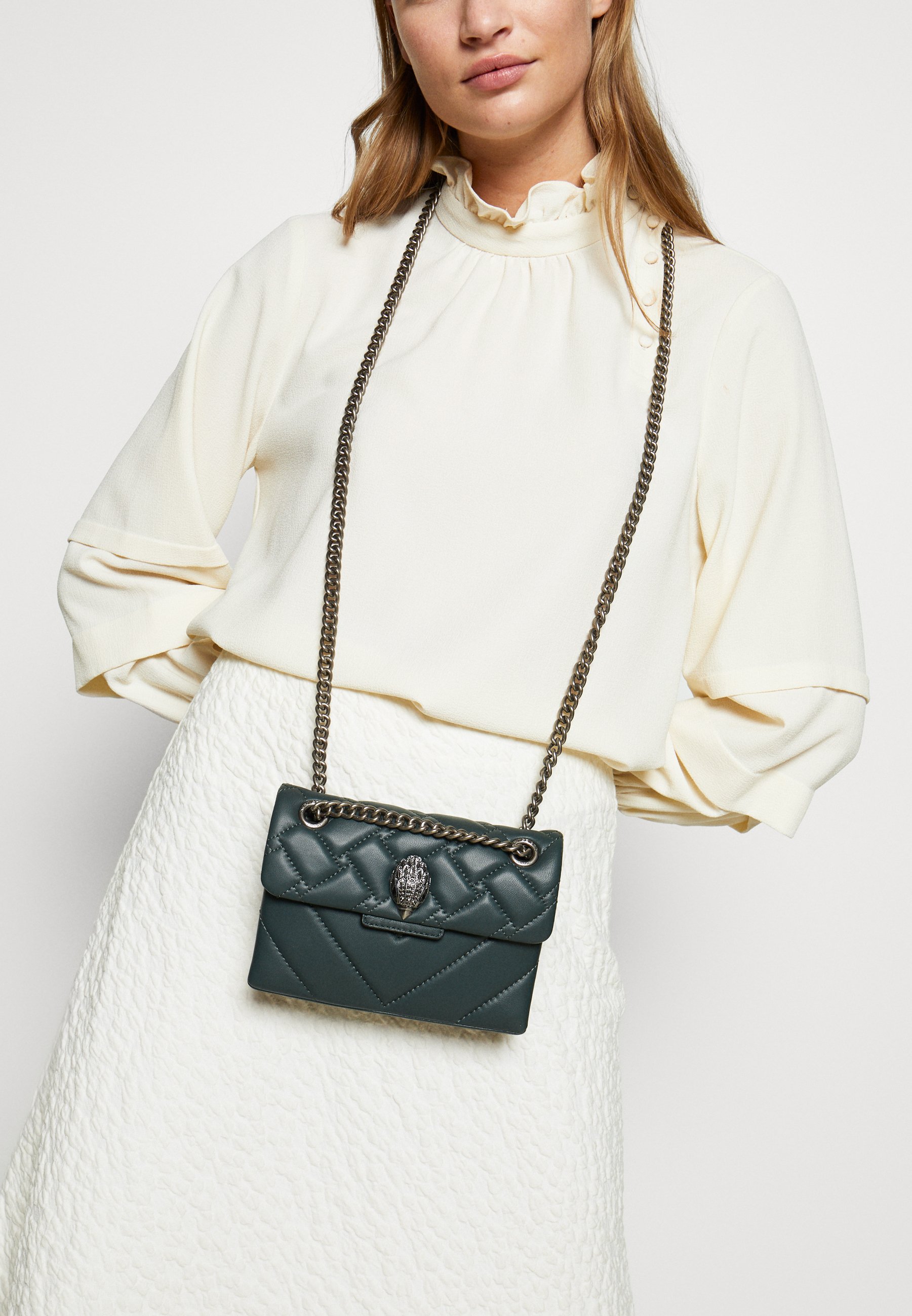 Kurt Geiger London MINI KENSINGTON BAG Skulderveske teal Kurt Geiger London MINI KENSINGTON S BAG Skulderveske