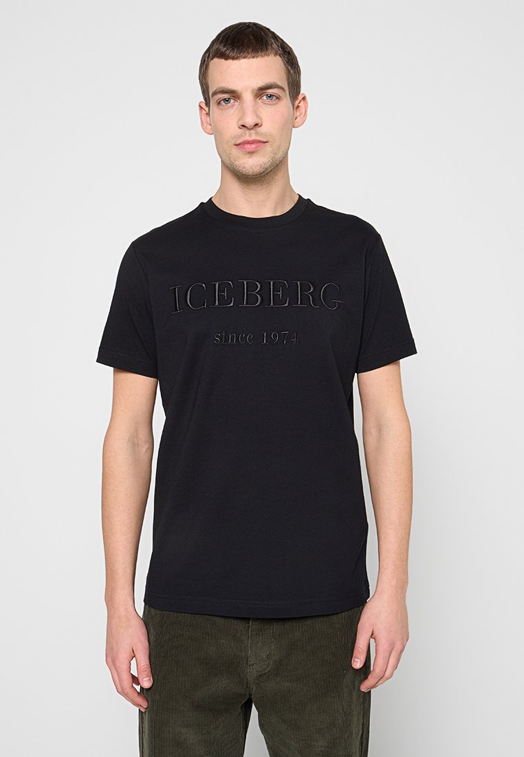 Iceberg T-shirt print zwart