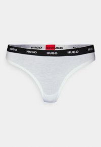 HUGO 3 PACK STRIPE - Tanga - black