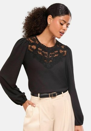 REGULAR FIT - LONG SLEEVE  - Hosszú ujjú felső - black