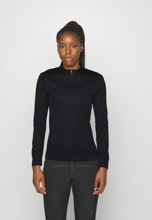 DRY FIT VICTORY HALF ZIP - Long sleeved top - black/white