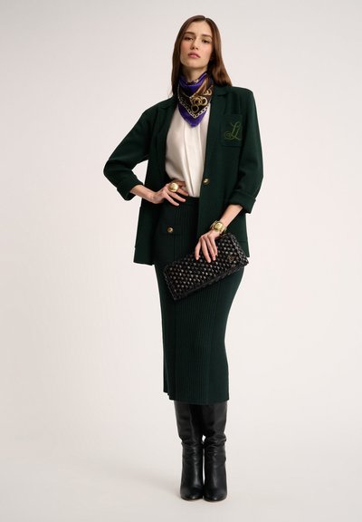 Luisa Spagnoli MANCINA - Kort kappa / rock - verde bottiglia
