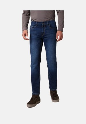 RANDO - Jeans Slim Fit - blue black used whisker