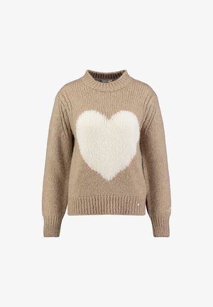 Key Largo, Pullover - dark beige mel.