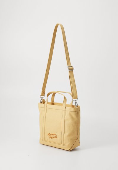 Maison Kitsuné FOX HEAD SMALL TOTE UNISEX - Torbica - cork