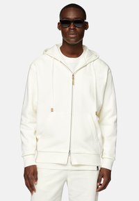 Boggi Milano FULL ZIP - Mikina so zipsom - white