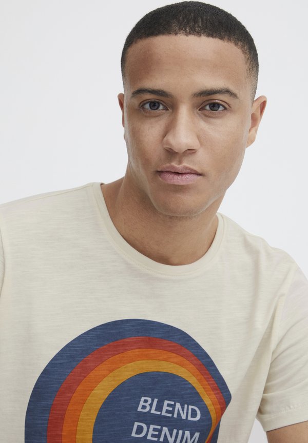 BHTee - Print T-shirt - cloud cream2