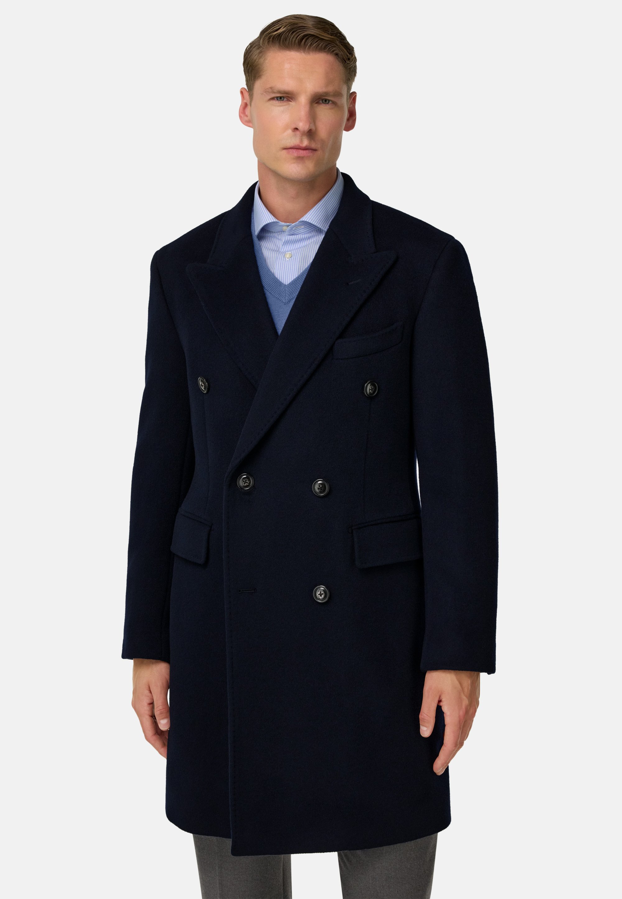 Boggi Cappotto Cappotto Pea Boggi Cappotto Cachemire Nero Da Uomo