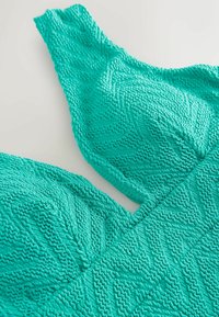Neizvēlēts, aqua green crinkle textured