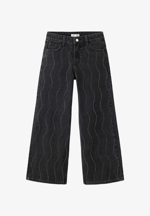 Mango Kids, KID - Straight leg jeans - black denim