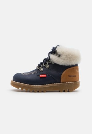 RALLYSWEET - Stivaletti stringati - marine/camel