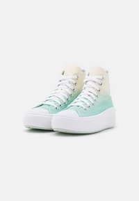 Converse CHUCK TAYLOR ALL STAR MOVE OMBRÉ PLATFORM - Høye joggesko - egret/light dew/white