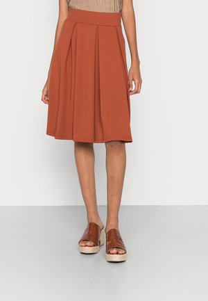 Falda acampanada - brown