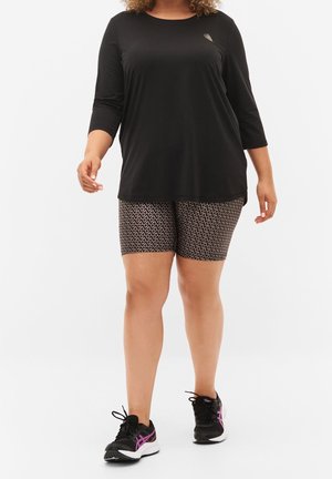 Langærmet T-shirt - black