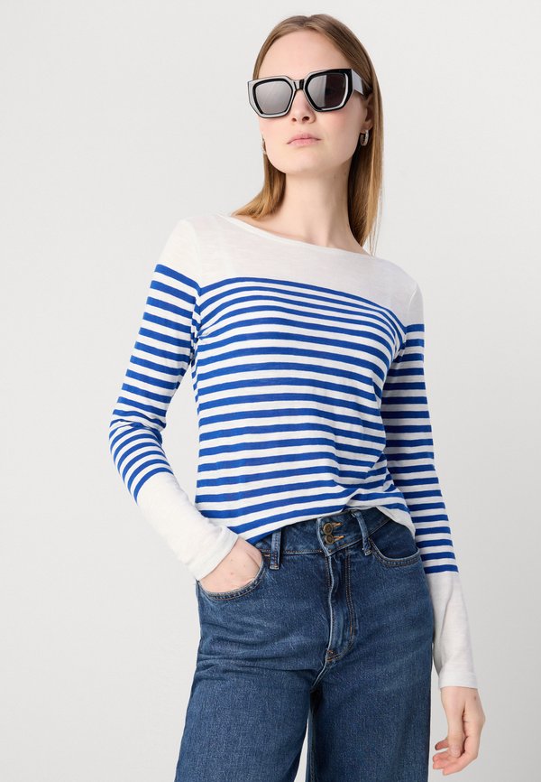 LONG SLEEVE BOAT NECK STRIPED - Long sleeved top2