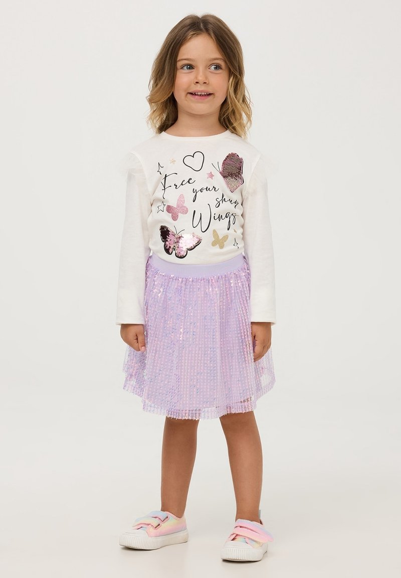 Terranova CON PAILLETTES - Gonna a campana - lilla