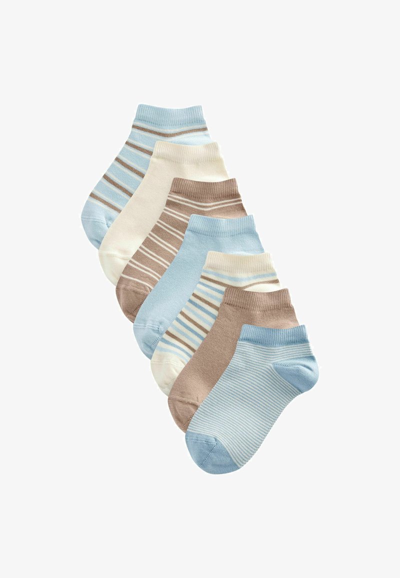 Next 7 PACK - Strumpor - neutral blue stripe