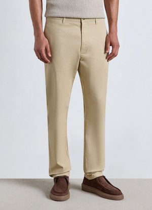 Calliope, PANTALONE LUNGO TINTA UNITA - Chino - beige