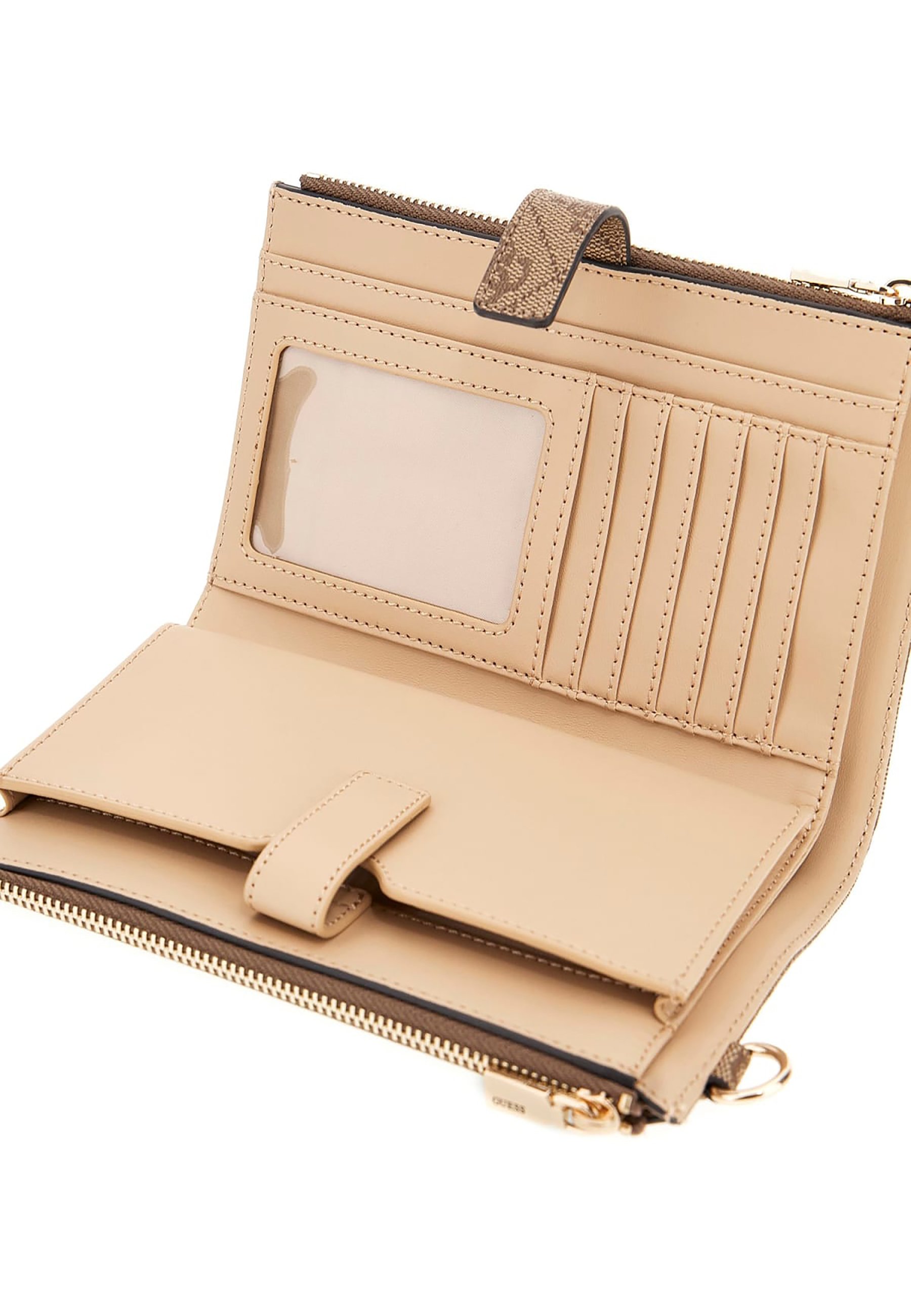 Guess LAUREL II - Wallet - latte logo/beige - Zalando