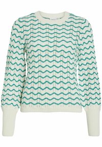 VILA Strickpullover - green