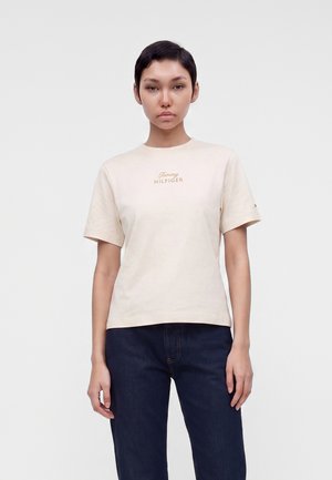 Tommy Hilfiger, LOGO EMBROIDERY CREW NECK T-SHIRT - T-shirt basique - sugarcane