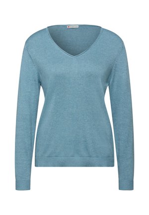 V-NECK - Pullover - blau