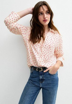 LIP PRINT - Button-down blouse - white pattern