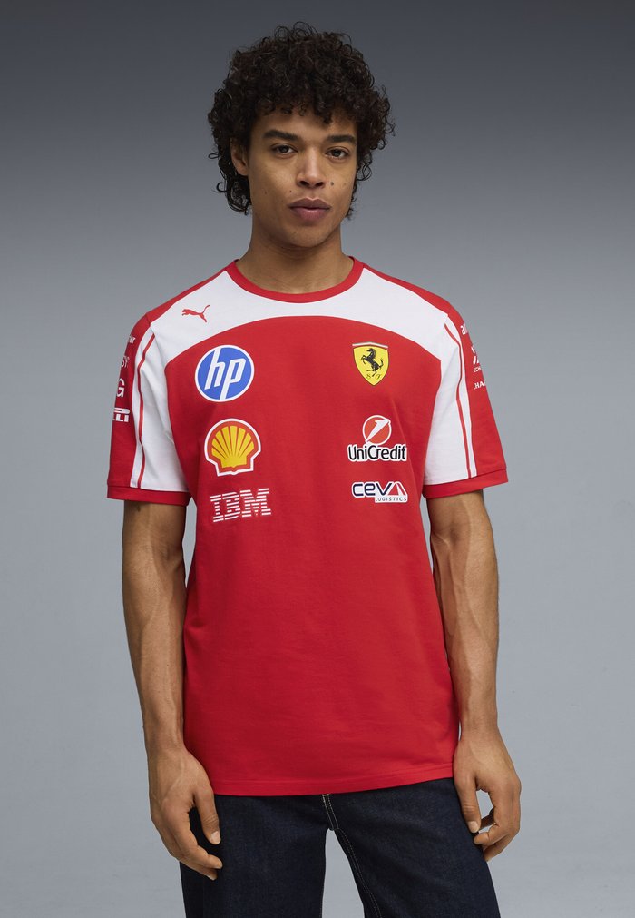 PUMA SCUDERIA FERRARI HP REPLICA T-SHIRT - Print T-shirt - red