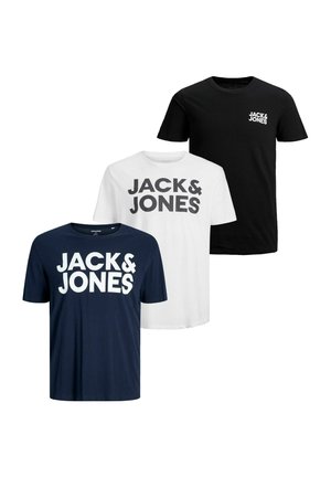 RUNDHALS 3ER PACK - Print T-shirt - farbmix