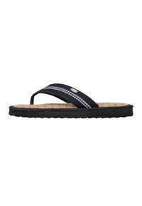 CINNEA CINNEA ZEHENTRENNER BONDY - T-bar sandals - schwarz, gemustert