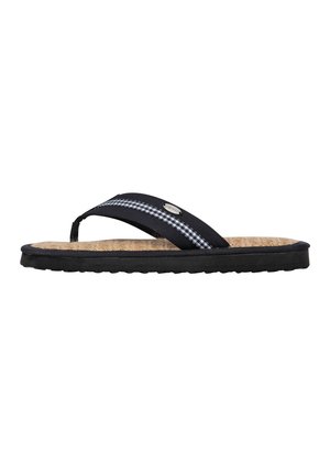 CINNEA CINNEA ZEHENTRENNER BONDY - T-bar sandals - schwarz, gemustert