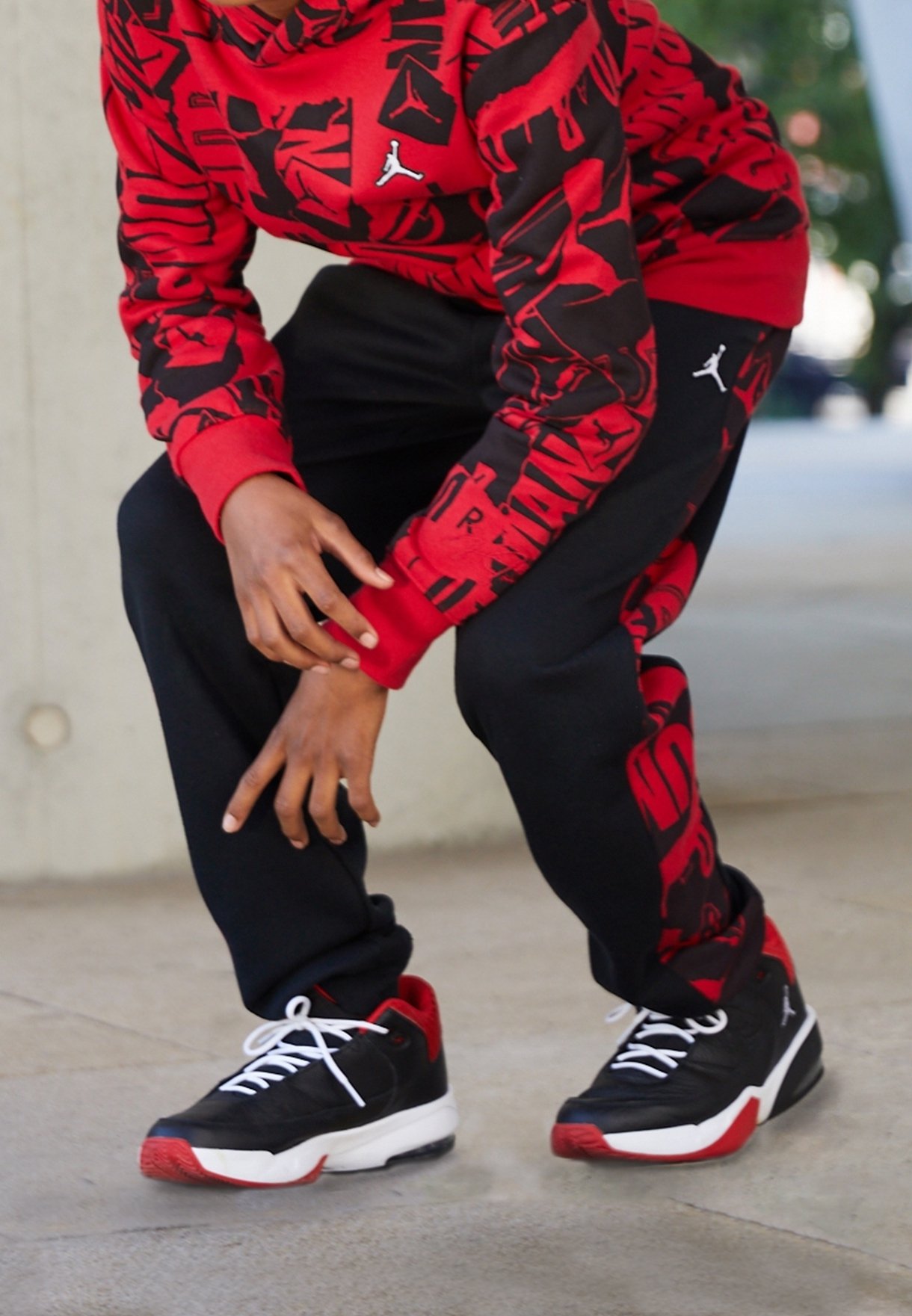 hoodie with jordan shoes on it