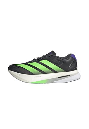 ADIZERO BOSTON 13 - Hardloopschoenen voor op de weg - core black   lime burst   energy ink