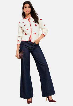 REGULAR FIT - TOMATO EMBROIDERED   - Cardigan - ivory