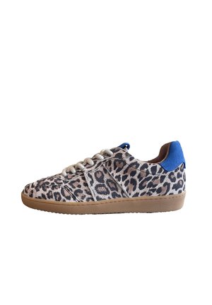 POONA LEOPARD - Sneakers laag - sand kobalt